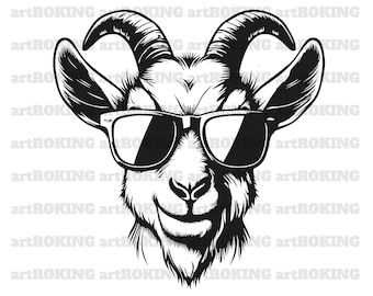 Goat Svg, Goat T-Shirt, Goat Vector, Goat Tattoo, Goat printable, Goat Clipart, Goat Sublimation