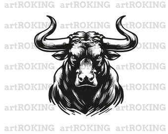 Bull Svg, Bull T-Shirt, Bull Vector, Bull Tattoo, Bull printable, Bull Clipart, Bull Sublimation