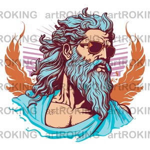 Zeus SVG, Zeus T-Shirt Design, Zeus Printable, Zeus Vector, Zeus Clipart