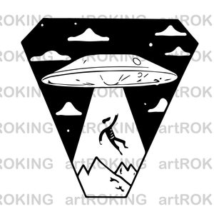 UFO SVG, ufo T-Shirt Design, ufo Printable, ufo Vector, ufo Clipart