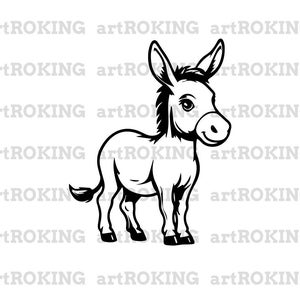 Donkey Svg, Donkey T-Shirt, Donkey Vector, Donkey Tattoo, Donkey printable, Donkey Clipart, Donkey Sublimation
