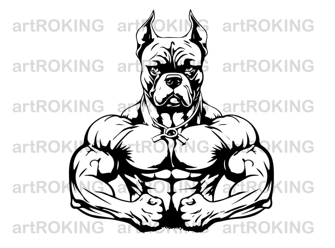 Pitbull Dog Svg, Pitbull Dog Shirt, Pitbull Dog Vector, Pitbull Dog Printable, Pitbull Dog