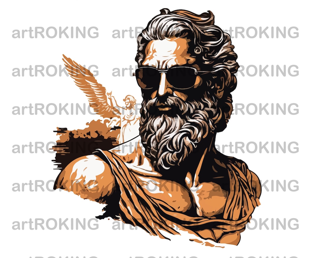 Zeus SVG, Zeus T-shirt Design, Zeus Printable, Zeus Vector, Zeus ...