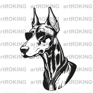 Doberman Svg, Camisa Doberman, Vector Doberman, Doberman Imprimible, Doberman Clipart,