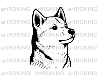 Shiba Dog Svg, Shiba Dog Shirt, Shiba Dog Vector, Shiba Dog Printable, Shiba Dog Clipart,