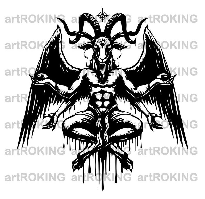 Baphomet Svg, Baphomet Shirt, Baphomet Vector, Baphomet Printable ...