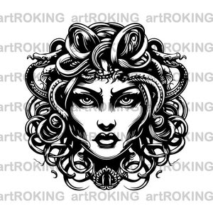 Medusa Svg, Medusa Shirt, Medusa Vector, Medusa Printable, Medusa Clipart,