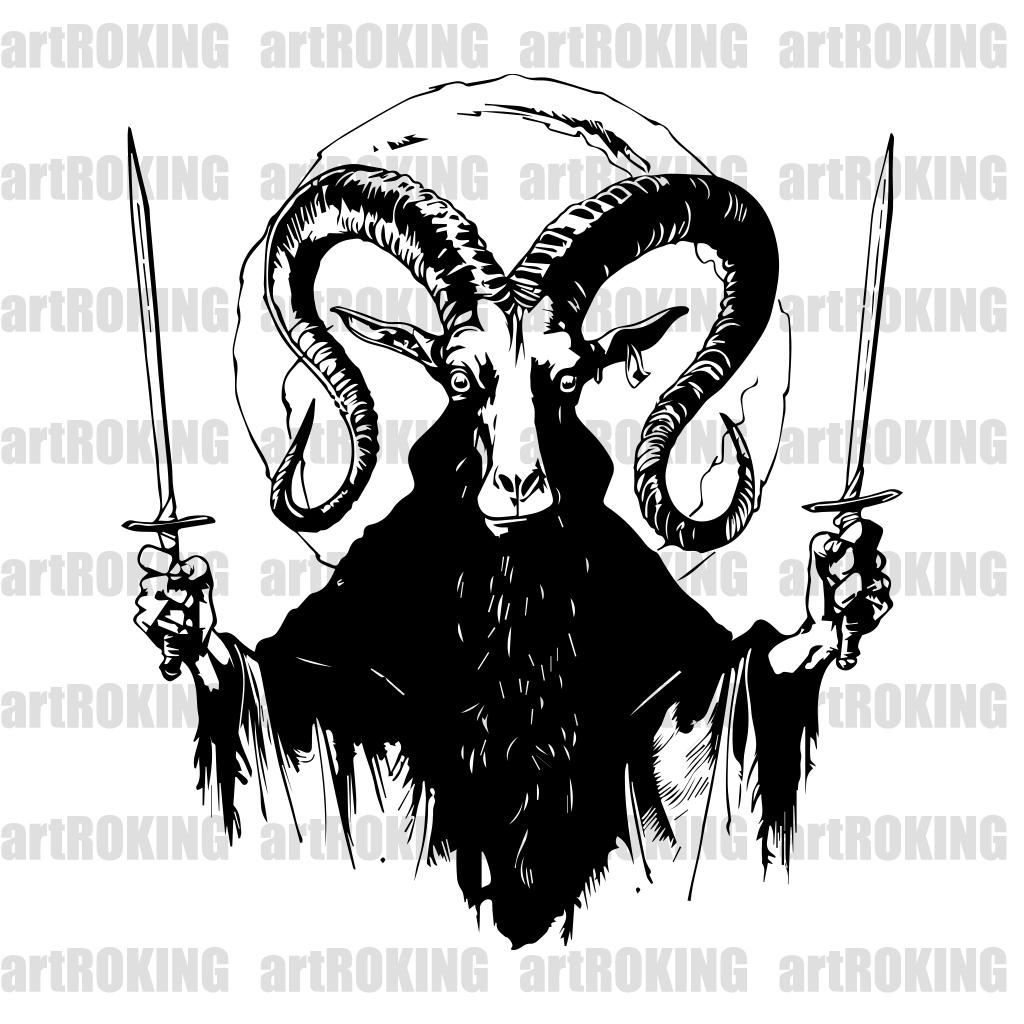 Baphomet Svg, Baphomet Shirt, Baphomet Vector, Baphomet Printable ...
