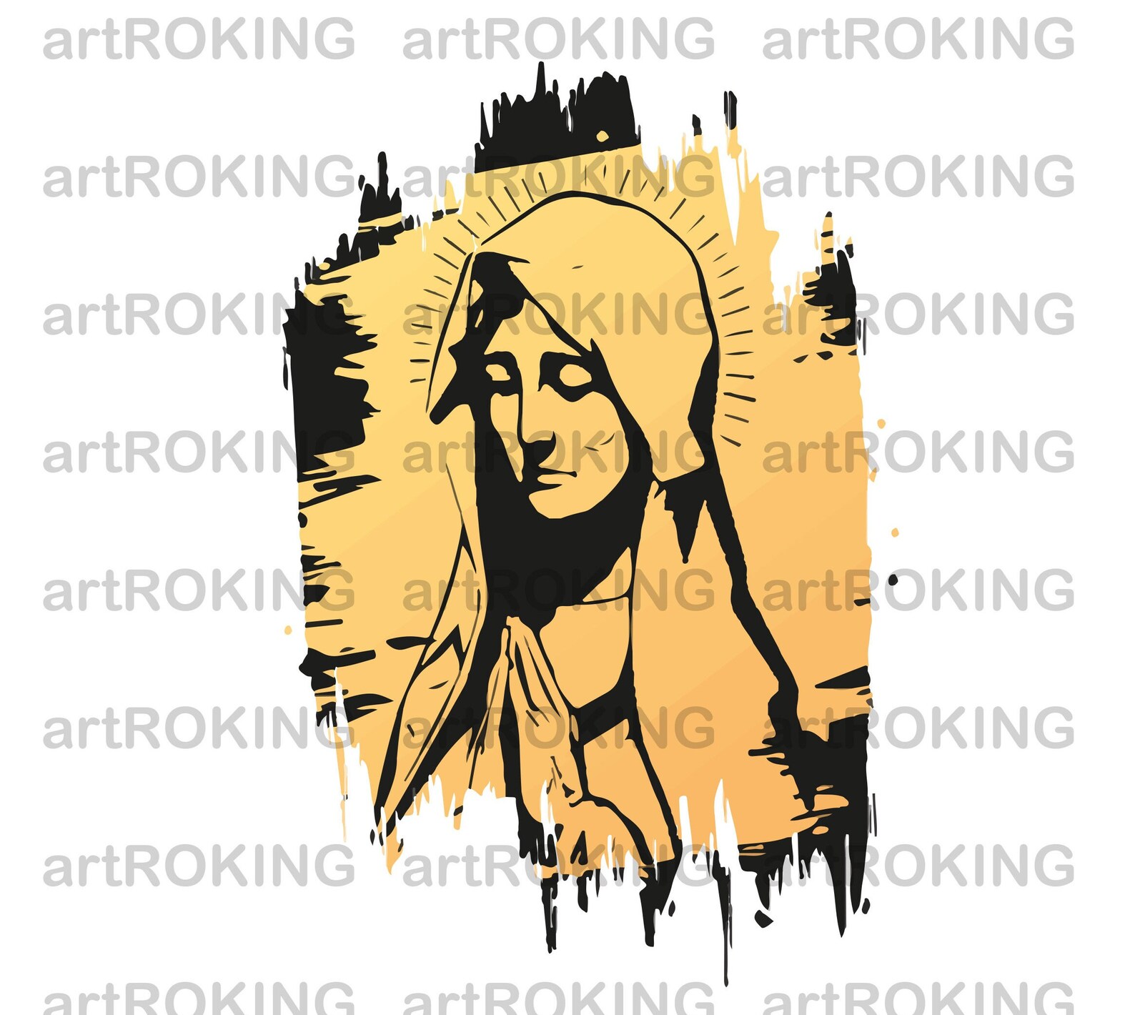 Virgin Mary SVG, Virgin Mary T-shirt Design, Virgin Mary Vector, Virgin ...