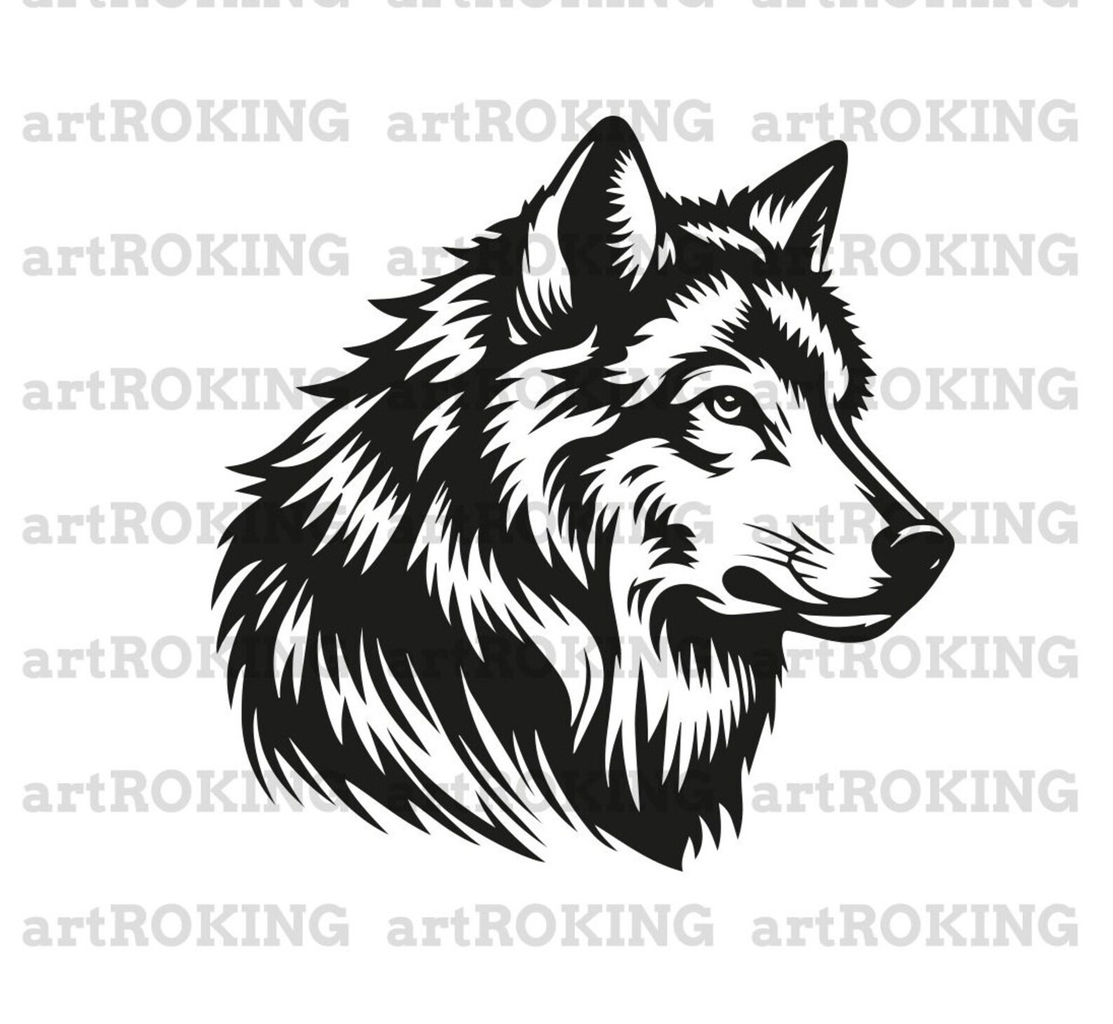 Wolf Svg, Wolf T-shirt, Wolf Vector, Wolf Tattoo, Wolf Printable, Wolf ...