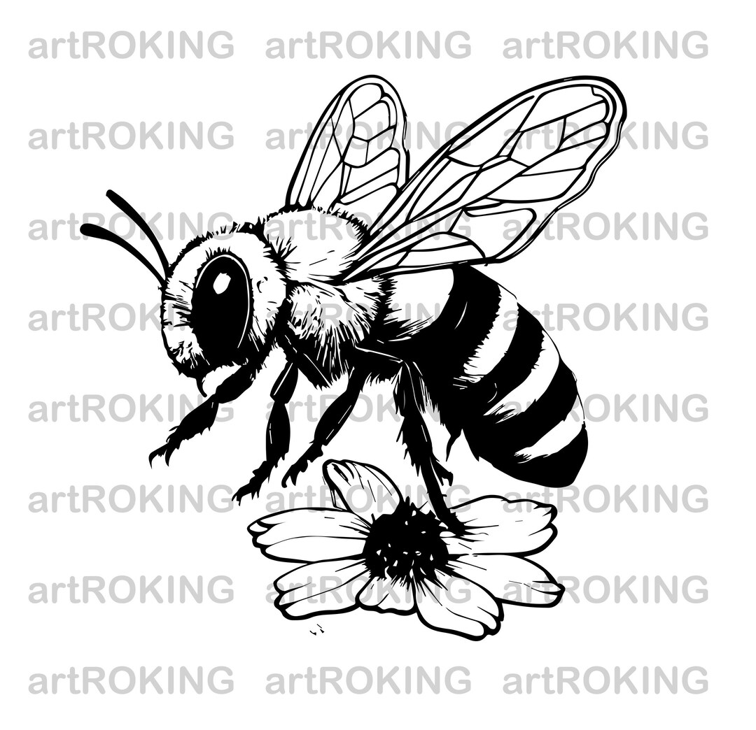 Bee Svg, Bee T-shirt, Bee Vector, Bee Printable, Bee Clipart, - Etsy