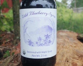 Organic Wild Blueberry Syrup