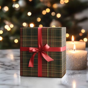 Striped Christmas Wrapping Paper Holiday Gift Wrap Seasonal Gift Wrap