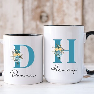 Custom initial cup, Personalized Mug, Customized name coffee mug, Custom coffee cup, Personalized name coffee mug, Custom name coffee cup