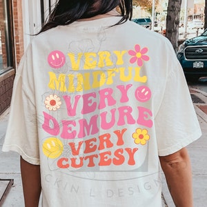 DEMURE png, svg, jpeg Very Demure Very Mindful Very Cutesy INSTANT DOWNLOAD
