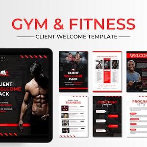 Gym Fitness Welcome Pack: Client Onboarding Canva Template