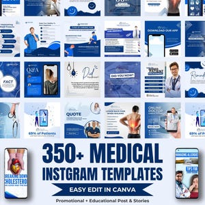 Medical Canva Templates, Healthcare Content, Hospital Medicine Marketing, Healthcare Templates, Health Clinic Brand, Doctor