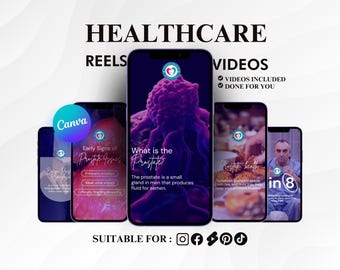 Reels de Salud: Plantillas de videos de Instagram y TikTok para médicos y profesionales de la salud (Descarga digital)