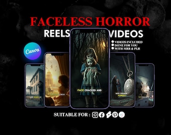 Faceless Horror Videos: Creepy Reels, Shorts, TikTok (Digital Download)