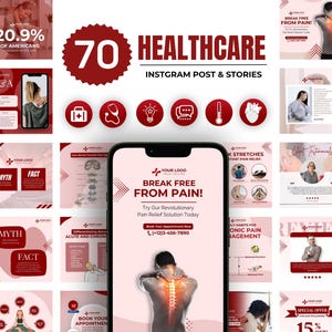 Healthcare Instagram Templates: Medical Clinic Brand (Canva)