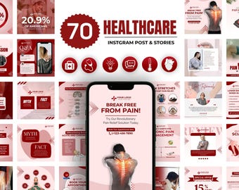 gesundheits Instagram Templates: Medizinisches Berlin Brand (Canva)