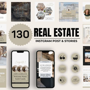 Realtor Instagram Templates: Real Estate Marketing Bundle