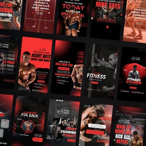 K&ouml;nnte beinhalten: Eine Collage aus motivierenden Fitness-Zitaten und Bildern, die Menschen beim Training zeigen. Die Zitate beinhalten "Strebe nach Fortschritt, nicht nach Perfektion", "Der Schmerz, den du heute f&uuml;hlst, wird dich st&auml;rker machen", "Der Geist sagt stopp, der K&ouml;rper sagt bleib positiv", "Deine Geschwindigkeit spielt keine Rolle, vorw&auml;rts ist vorw&auml;rts", "Erh&ouml;he deine Herzfrequenz, zerschmettere deine Ziele", "Entschlie&szlig;e dich zu einem ges&uuml;nderen Leben", "Fitness ist ein Lebensstil", "Fitnessstudio", "Dehn&uuml;bungen f&uuml;r das Fitnessstudio", "&Uuml;bungen f&uuml;r den R&uuml;cken", "Beginne noch heute mit dem Training", "Wach auf, trainiere, gib Gas, wiederhole".