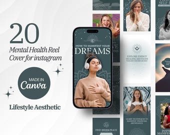 Spiritual Instagram Reel Covers: Mystical Canva Templates (Digital Download)