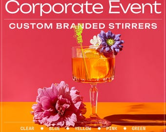 Custom Logo Cocktail Stirrers: Corporate Event Swizzle Sticks