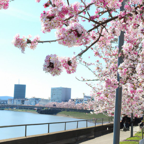 der Rhein #CherryBlossom