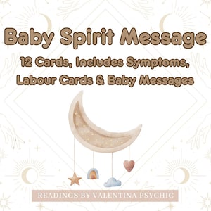 SPIRIT BABY MESSAGES - (Nur Karten, keine Interpretation) Lesung am selben Tag innerhalb von 24 Stunden | Psychische Fruchtbarkeitsmessungen