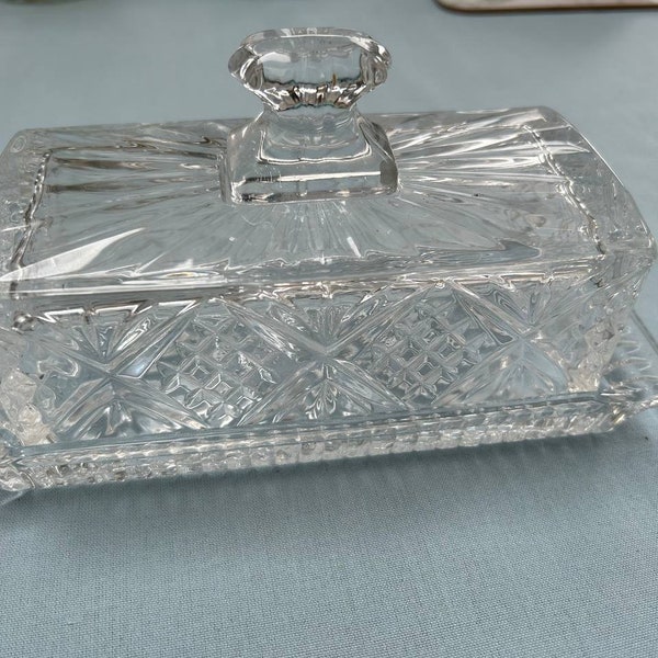Crystal Butter Dish Etsy UK