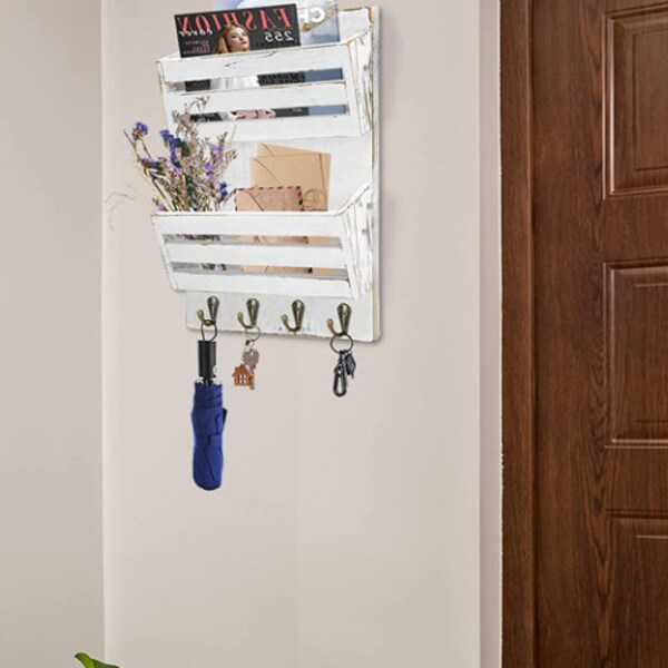 Farmhouse Mail Wall Organizer Etsy