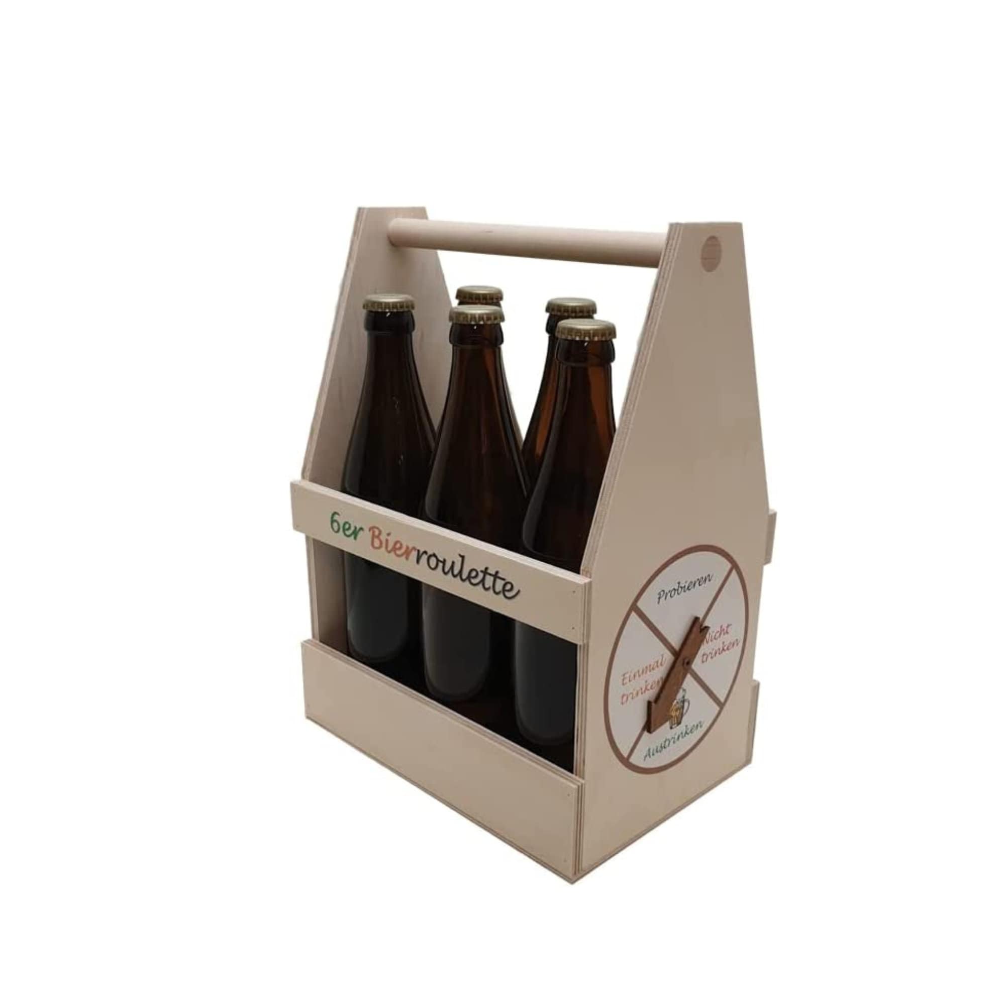 Panzer Bierträger Aus Holz - Cooles Geschenk Für Männer Mit Stil