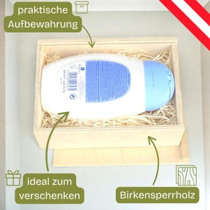 Boîte coulissante - Boîte cadeau en bois - Boîte de rangement pour cadeaux - Boîte en bois avec couvercle - Boîte en bois en contreplaqué de bouleau - Dimensions : 160x110x50mm