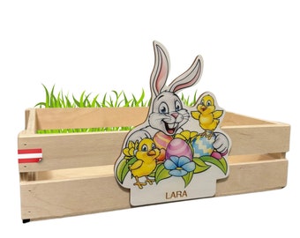 Panier de Pâques pour enfants avec gravure de nom gratuite à remplir, panier de Pâques, décoration de Pâques, panier de Pâques personnalisé