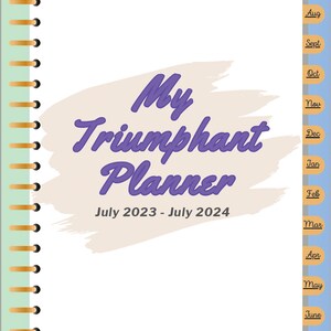 Triumphant Digital Planner July 23-July 24