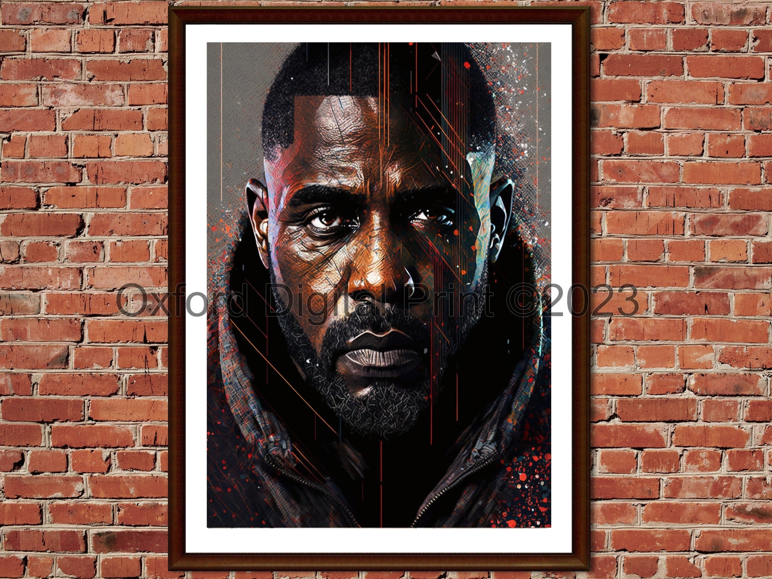 Idris Elba Printable Pop-art Portrait | Wall Art | Funky Pop-art Poster ...