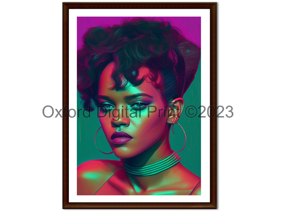 Rihanna Printable Pop art Portrait Wall Art Funky Pop art Etsy rihanna-printable-pop-art-portrait-wall-art-funky-pop-art-etsy
