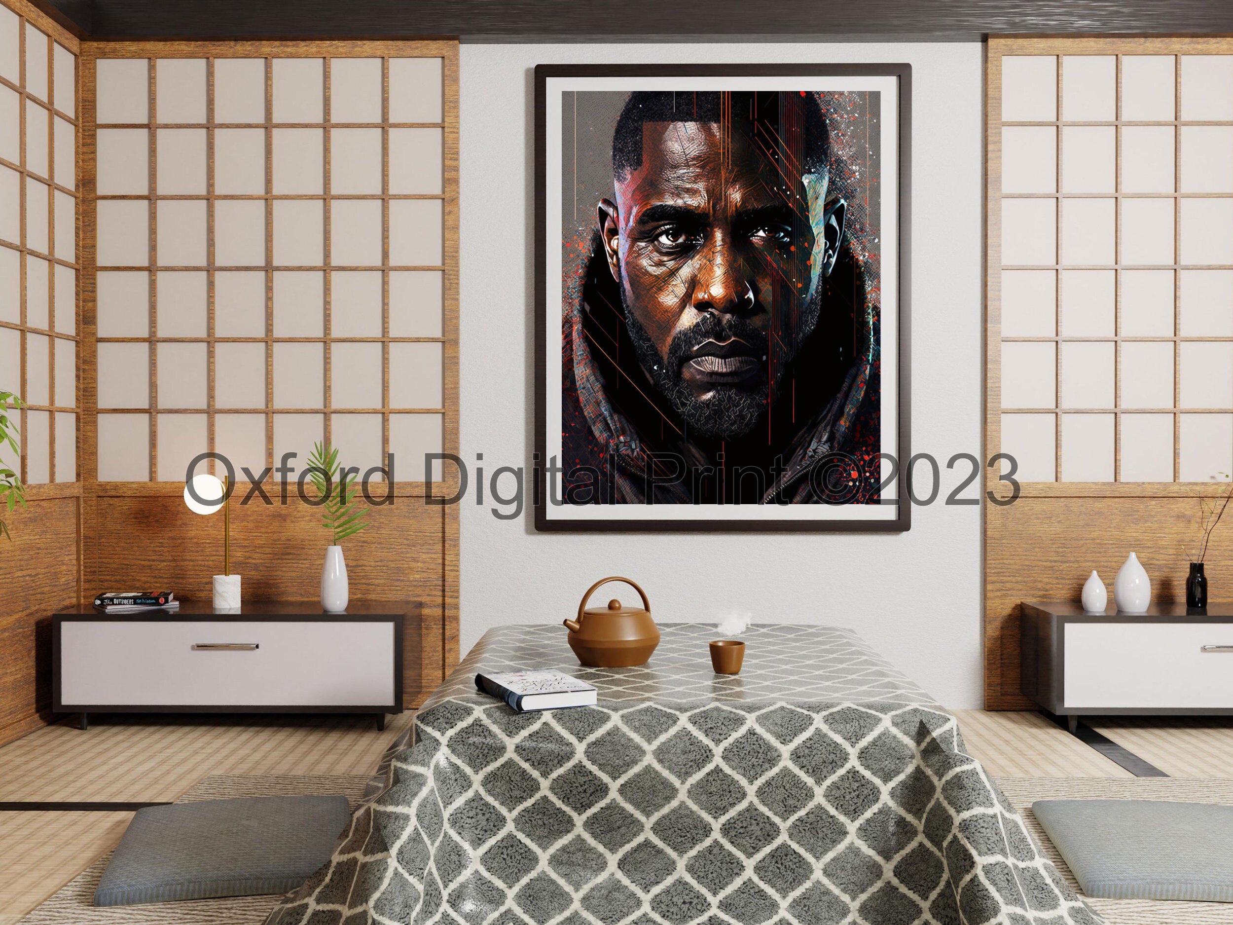 Idris Elba Printable Pop-art Portrait | Wall Art | Funky Pop-art Poster ...