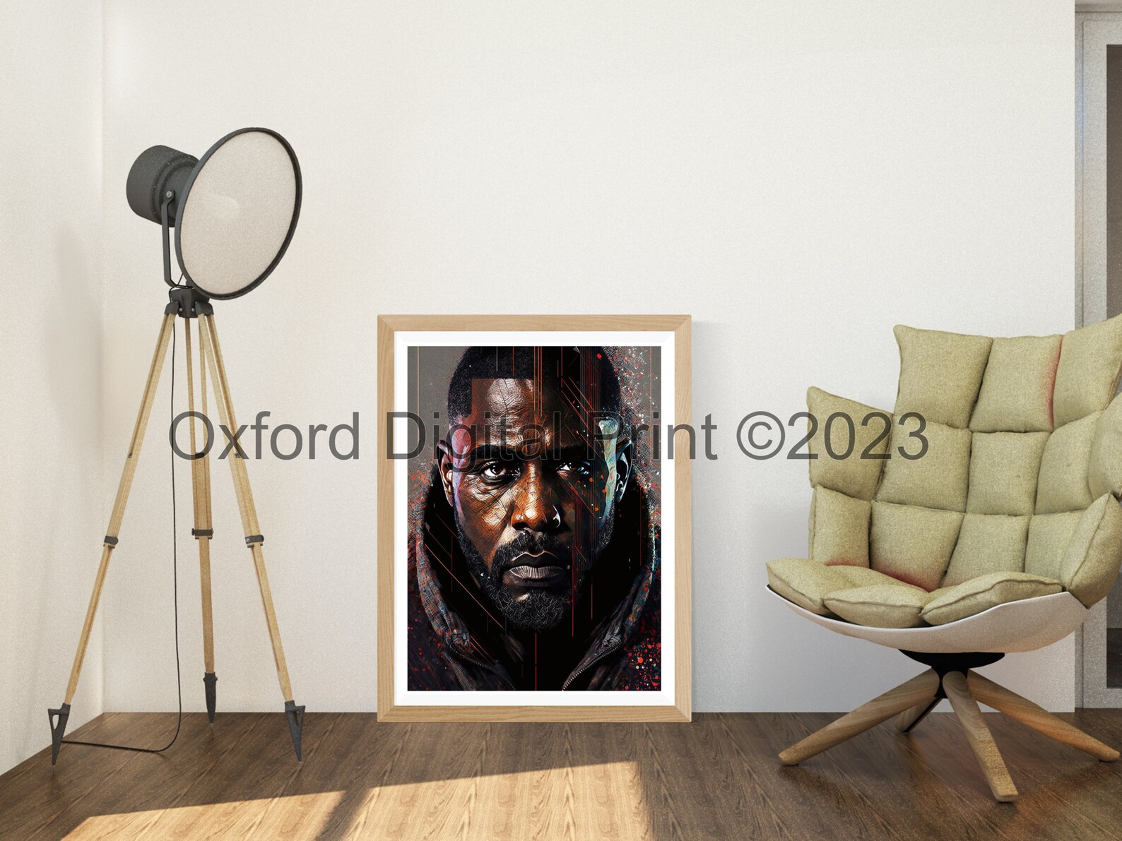 Idris Elba Printable Pop-art Portrait | Wall Art | Funky Pop-art Poster ...