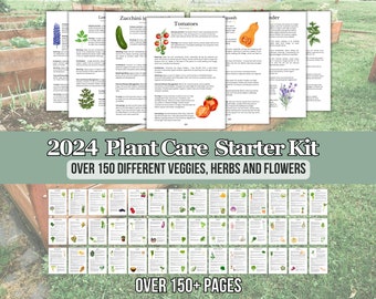 Ultimate Garden Care Guide Gardening Book Homestead Gift Flower Garden Planner 2024 Vegetable Herb Garden Cheatsheet for Beginner Gardeners