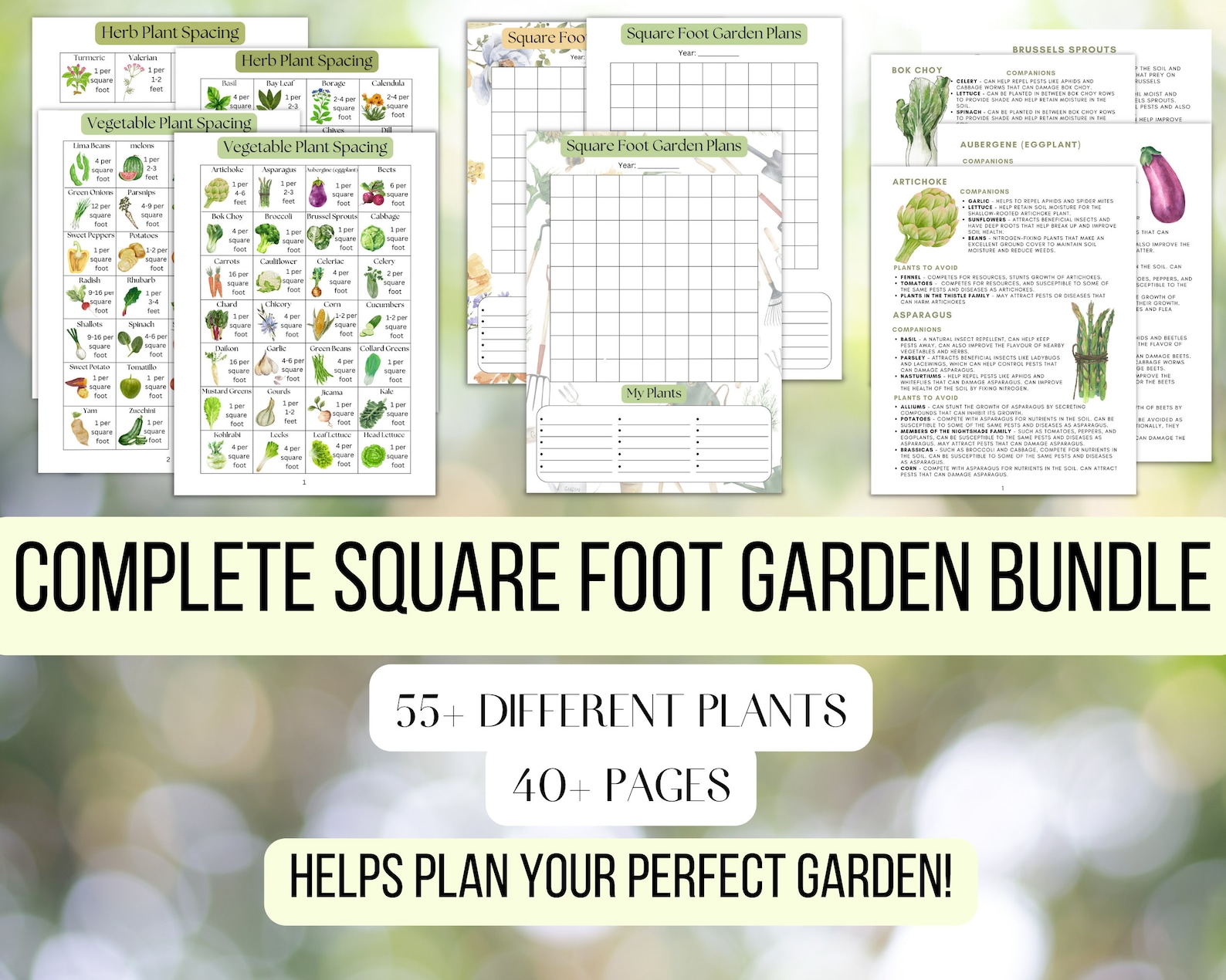 Printable Square Foot Gardening Planner