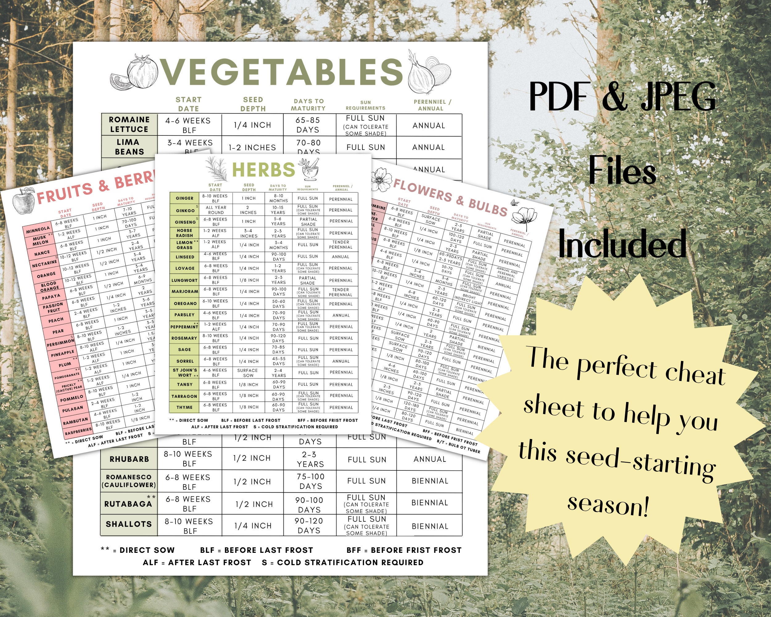 Survival Garden Seed Starting Guide Homesteading Garden Planner ...