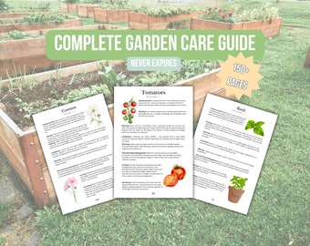 Beginner Gardening Care Guide Homestead Garden Book Flower Garden Planner 2024 Vegetable Herb Garden Cheatsheet for Beginner Gardener Gift