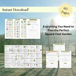 Ultimate Square Foot Gardening Guide Printable Grid Gardening Planner ...