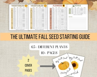 Fall Garden Seed Starting Cheat Sheet 2023 Fall Guide New Gardner Gift Fall Harvest Cheatsheet Seed Sowing Reference How to Start a Garden