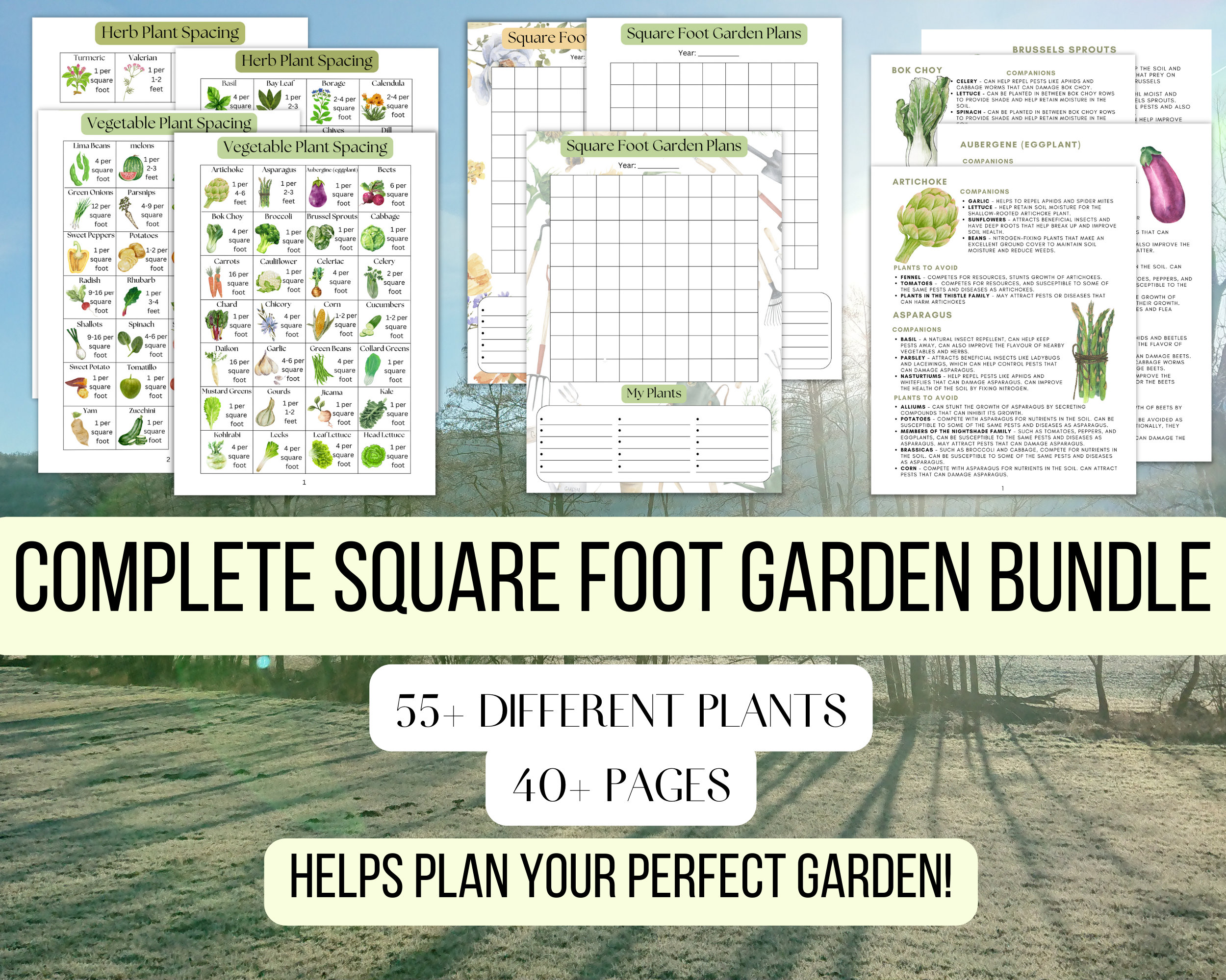 Ultimate Square Foot Gardening Guide Printable Grid Gardening Etsy UK