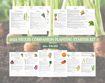 2024 Ultimate Vegetable Companion Planting Guide New Garden Guide Gardener Planner Companions for Organic Gardening Homesteading Records