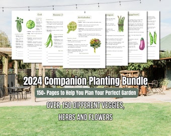 Compagnon complet 2024 Guide de plantation Nouveau guide de jardinage Jardinier planificateur Compagnons de légumes pour le jardinage biologique Dossiers de ferme